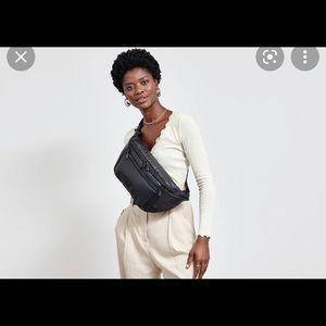 Caraa black Sling Bag - Medium